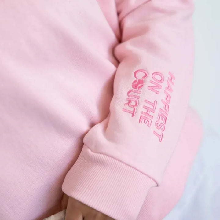 CourtLife Happiest on The Tennis Court Zip Sweatshirt - Various Colours