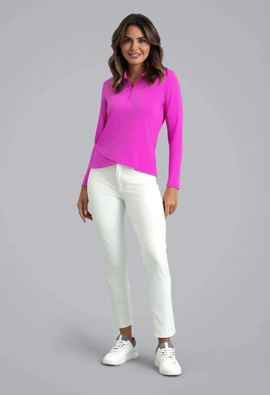 IBKUL L/S Polo - Pink