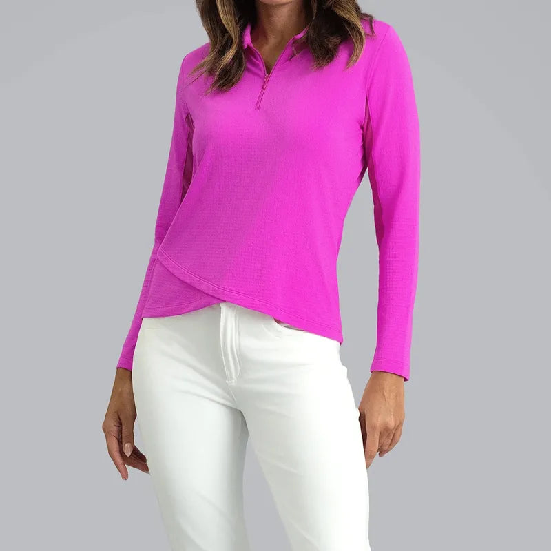 IBKUL L/S Polo - Pink