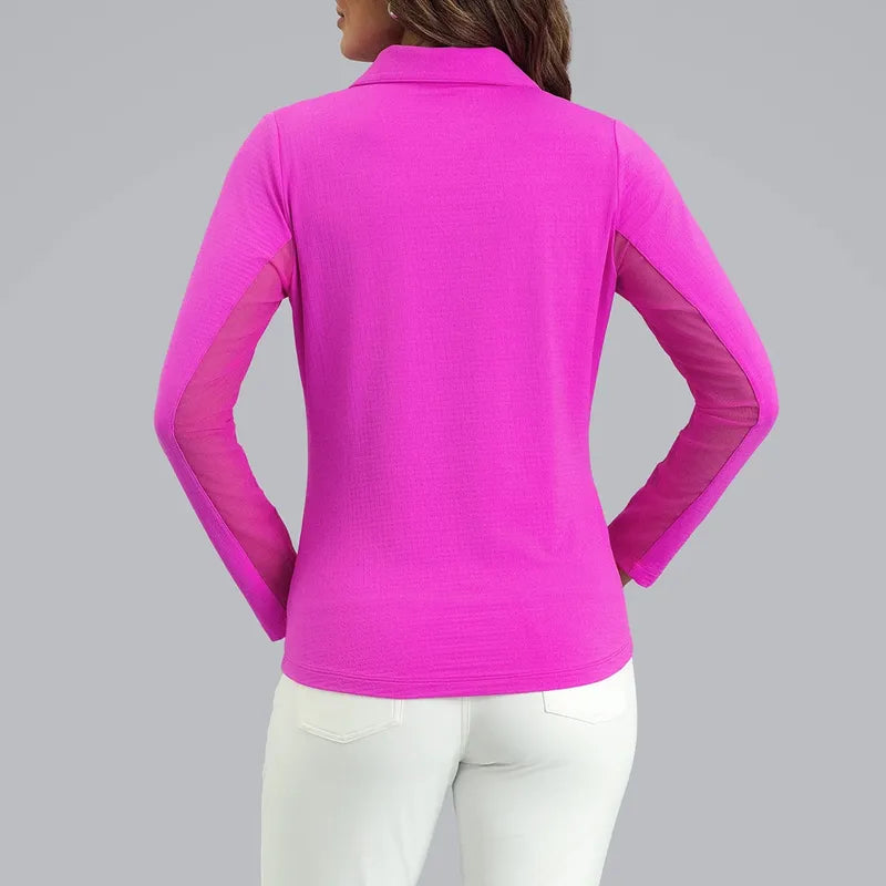 IBKUL L/S Polo - Pink