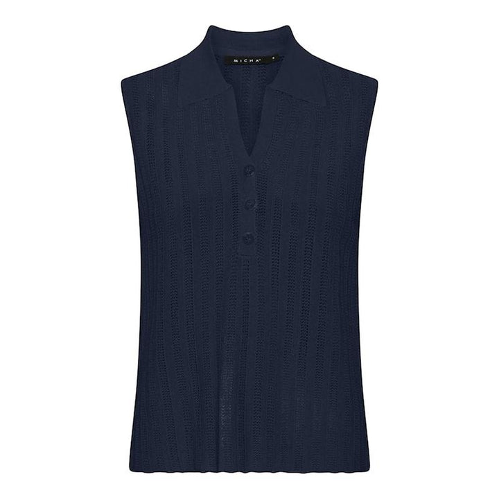 Micha S/L Knit Polo - Navy