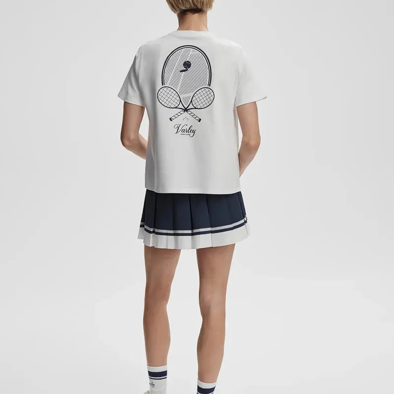 Varley Mattie Branded Tee - White