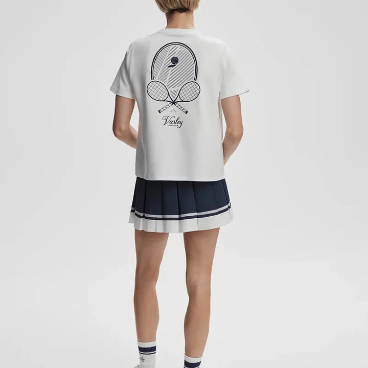 Varley Mattie Branded Tee - White