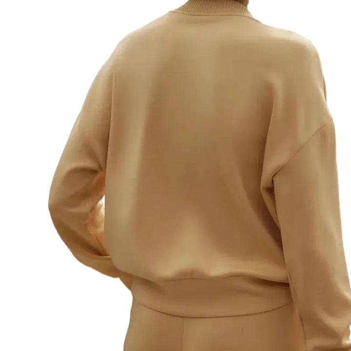 Varley Reena Button Sweat - Sahara Sun Yellow
