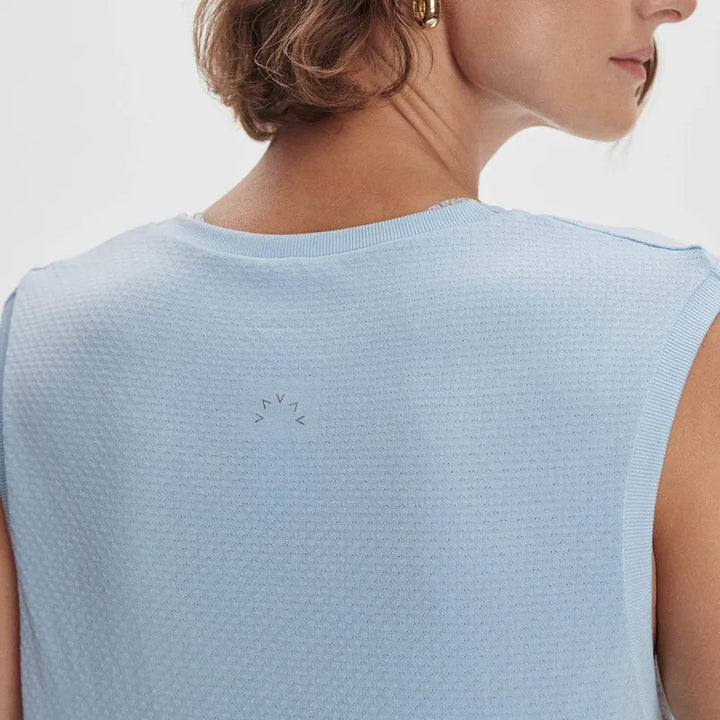 Varley Page Crop Tank - Cashmere Blue