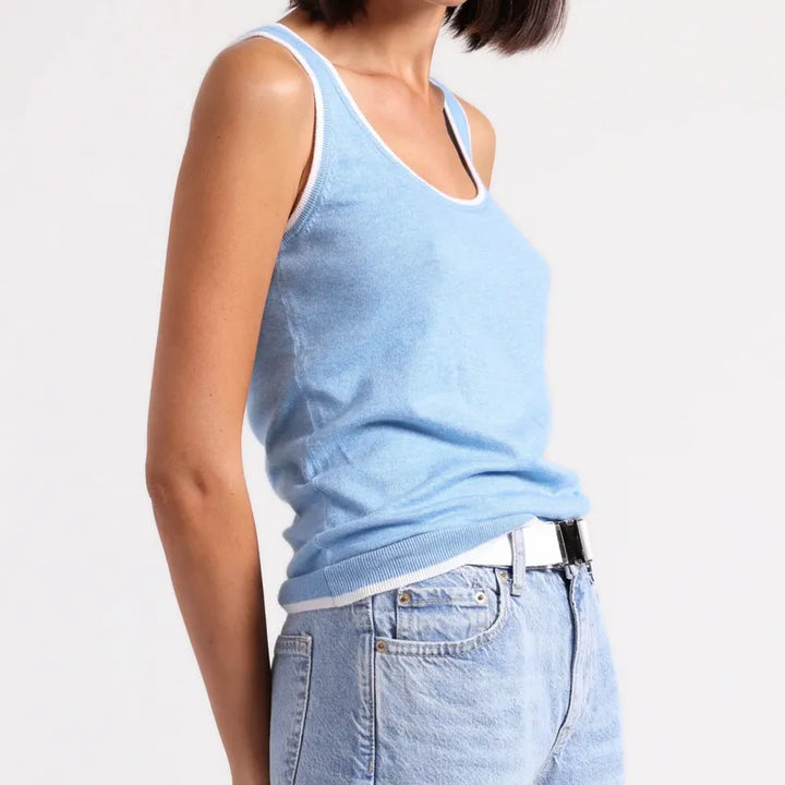 Minnie Rose Tank - Celestial Blue