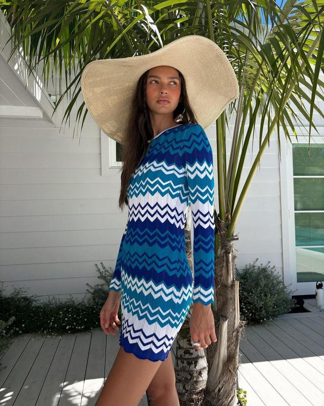 Beach Riot Shea Dress - Antibes Chevron