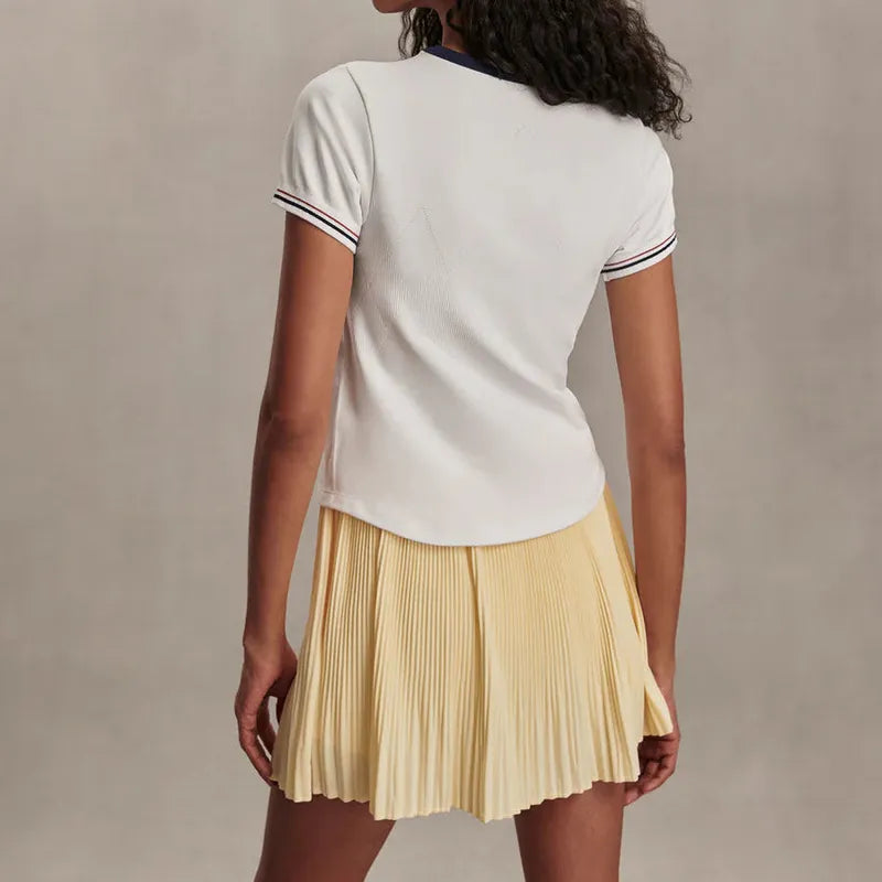 Varley Gleadle Seamless Tee - White