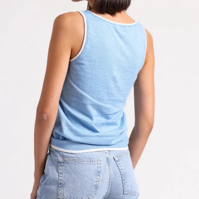 Minnie Rose Tank - Celestial Blue