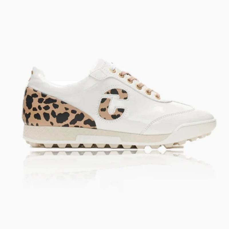 Duca Del Cosma King Cheetah Golf Shoe - White/Cheetah