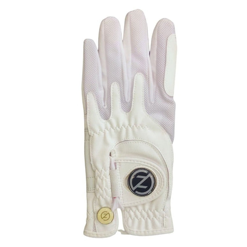 Zero Friction Golf Glove w/Magnet - White