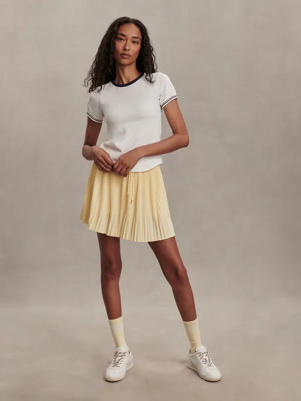Varley Gleadle Seamless Tee - White