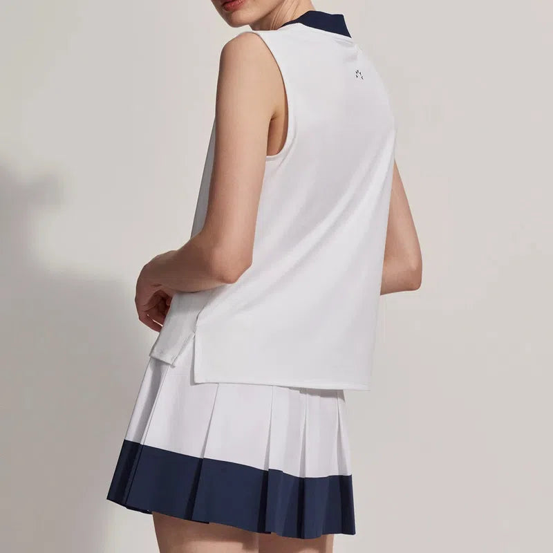 Varley Shelby Tank - White/Blue Nights