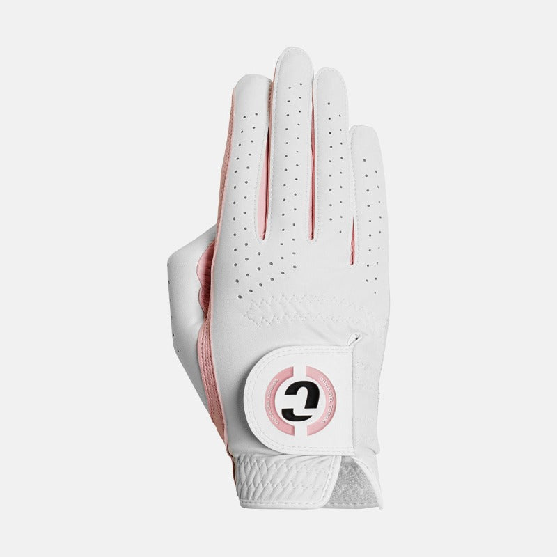 Duca Del Cosma Golf Glove - White/Pink