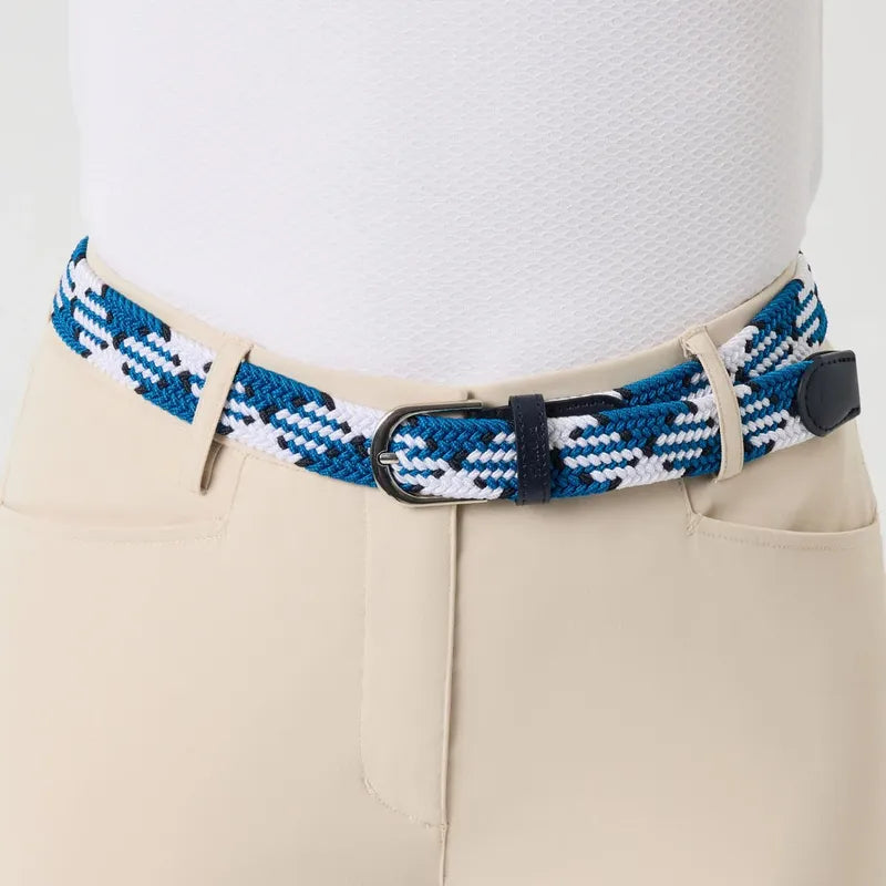Daily Sports Giselle Argyle Elastic Belt - Navy