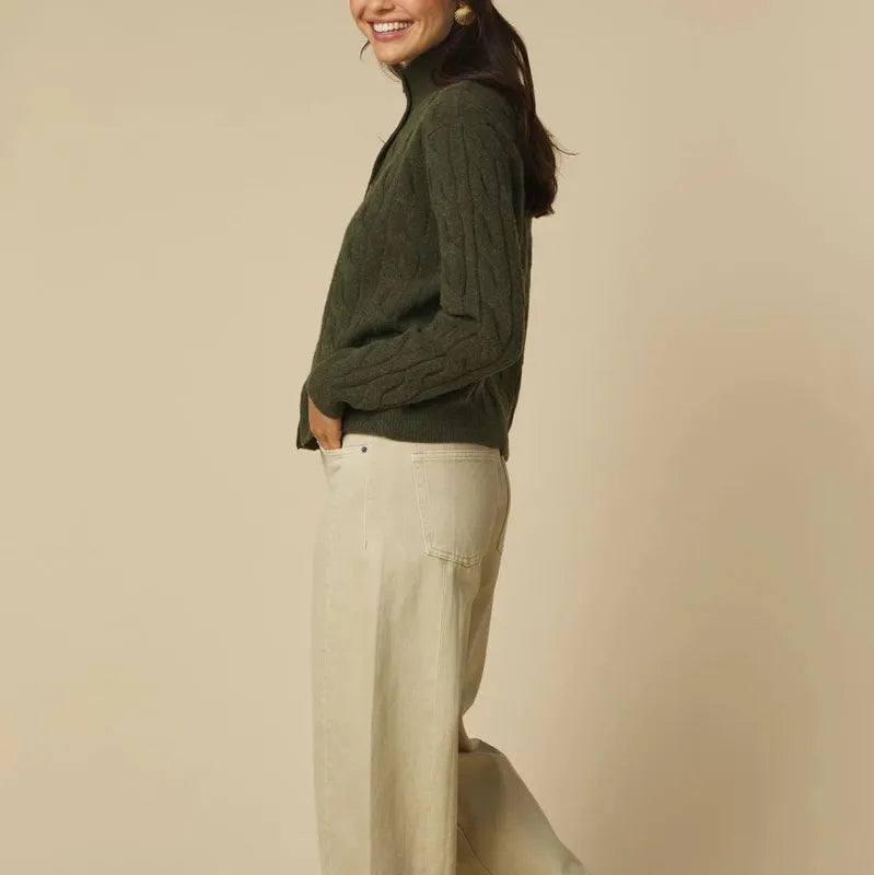 JC Sophie Pippin Cardigan - Thyme Green
