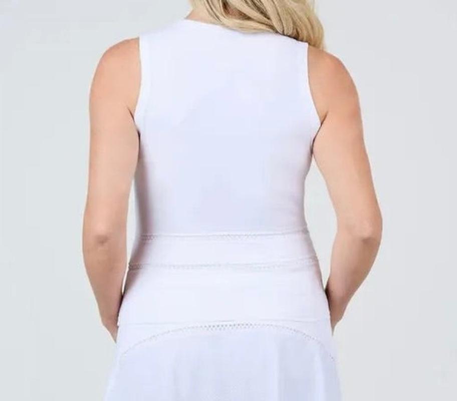 Sofibella Trés Blanc S/L V-Neck Top - White