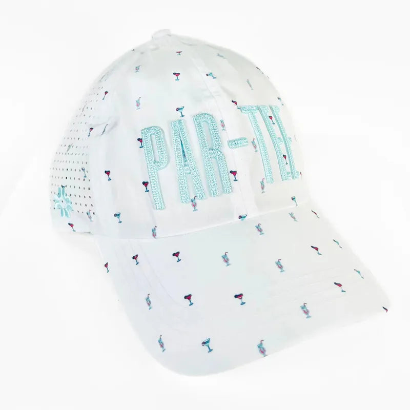 Vimhue Par-Tee Puff Hat - White/Blue