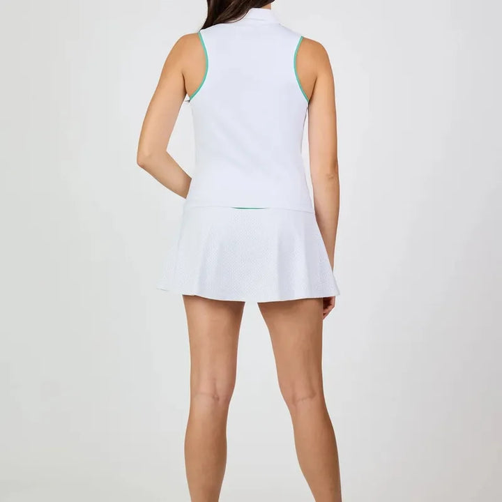 Sofibella Alpine Whites S/L Polo - White/Green