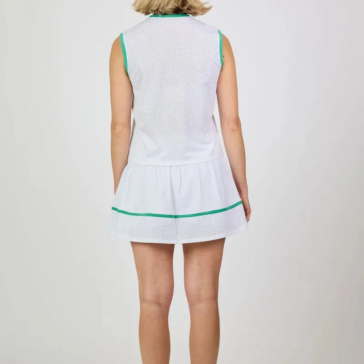 Sofibella Alpine Whites Tank - White/Green