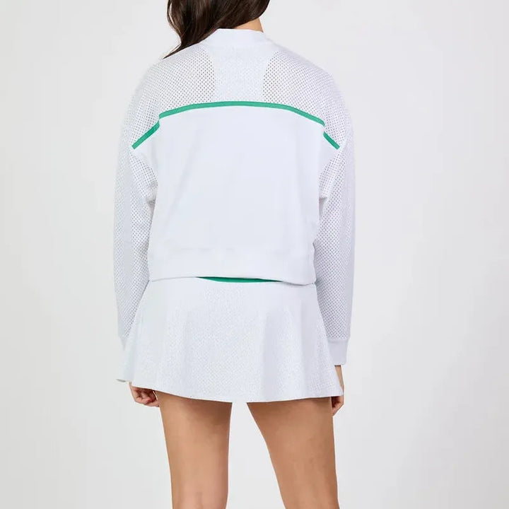Sofibella Alpine Story Pullover- White/Green