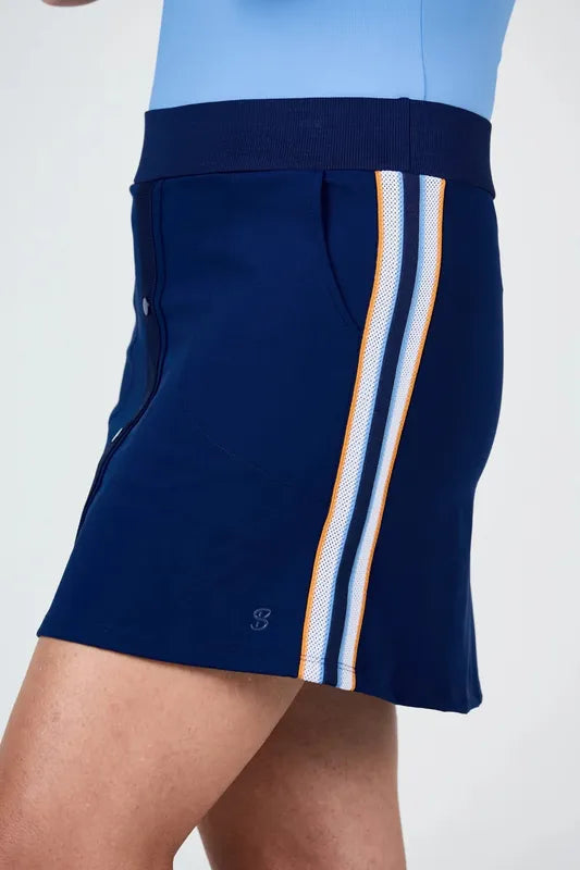 Sofibella Classic Currents Skort (16") - Navy