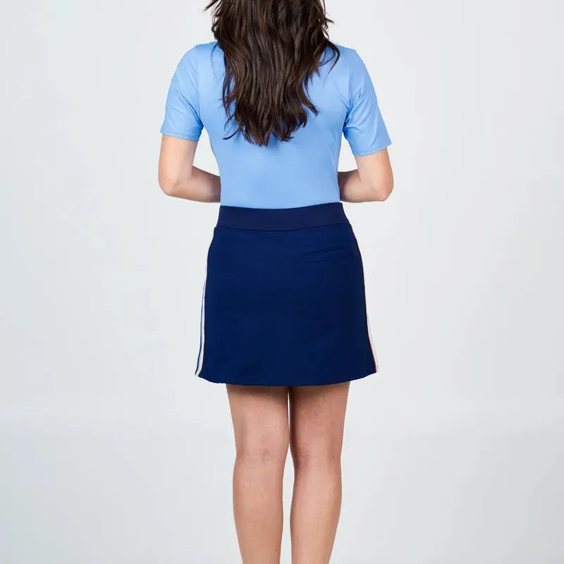 Sofibella Classic Currents Skort (16") - Navy