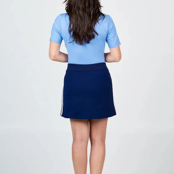Sofibella Classic Currents Skort (16") - Navy