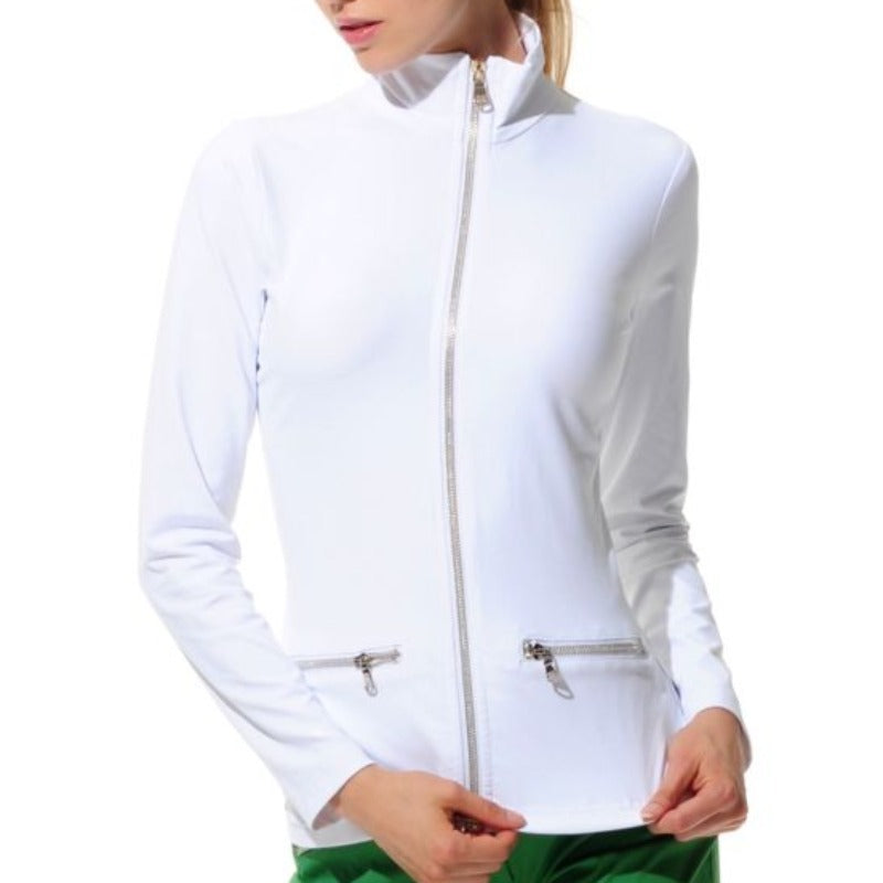 MDC L/S Full Zip Jacket - White