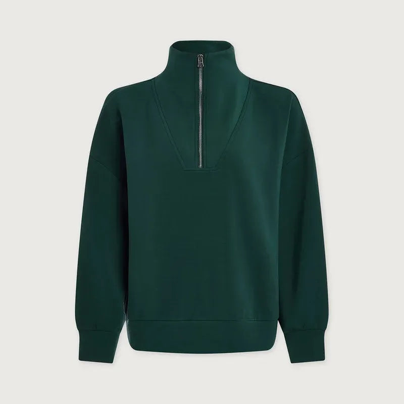 Varley Hawley Zip Sweat - Ponderosa Pine