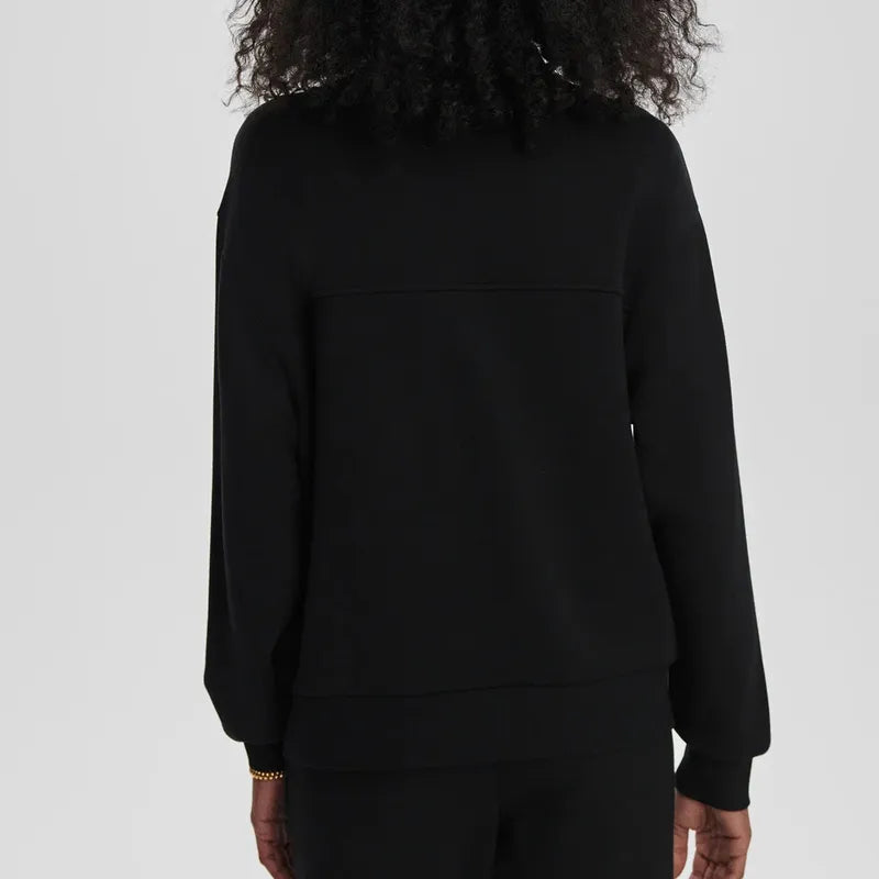 Varley Celeste Button Sweat - Black