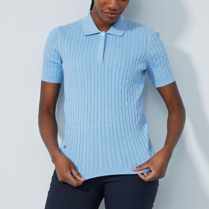 Daily Sports Madelene S/S Knit Polo - Belle Blue