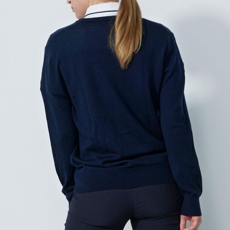 Daily Sports Boston V-Neck Sweater - Marine