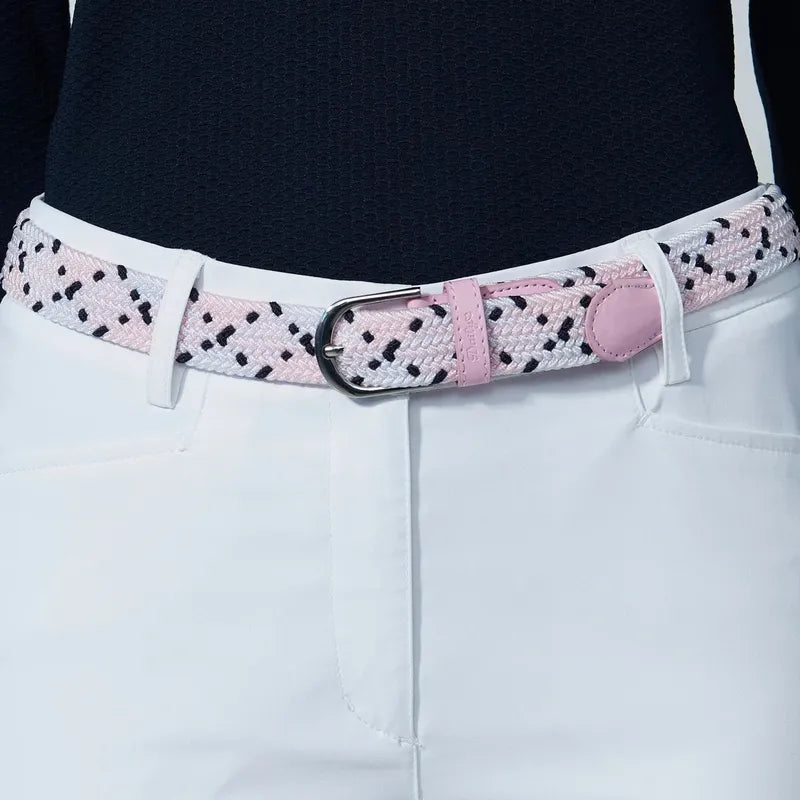 Daily Sports Giselle Argyle Elastic Belt - Pink