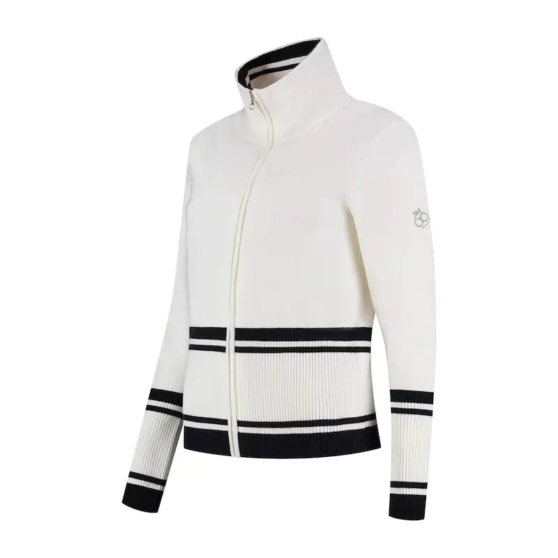 PAR69 Bernou Knit Cardigan - White/Navy