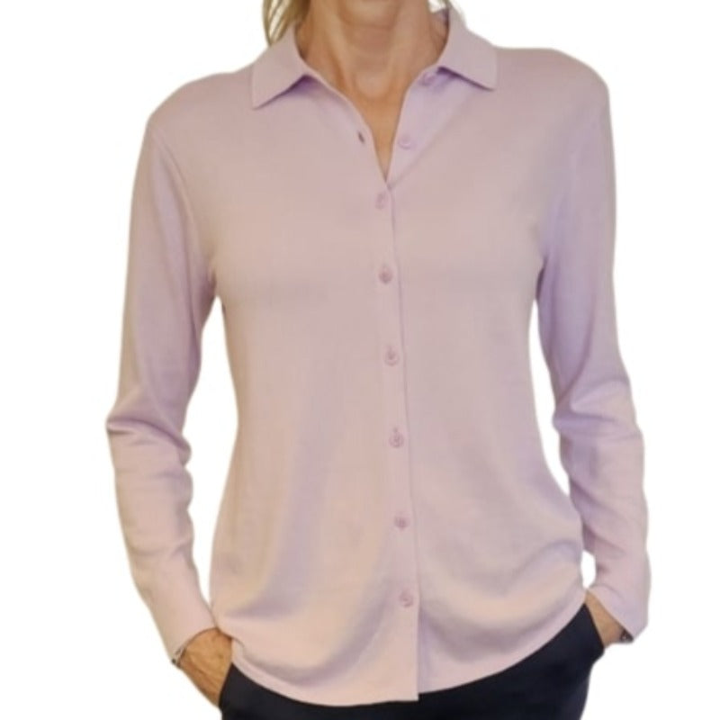 360 Cashmere Veronique Shirt - Lavender