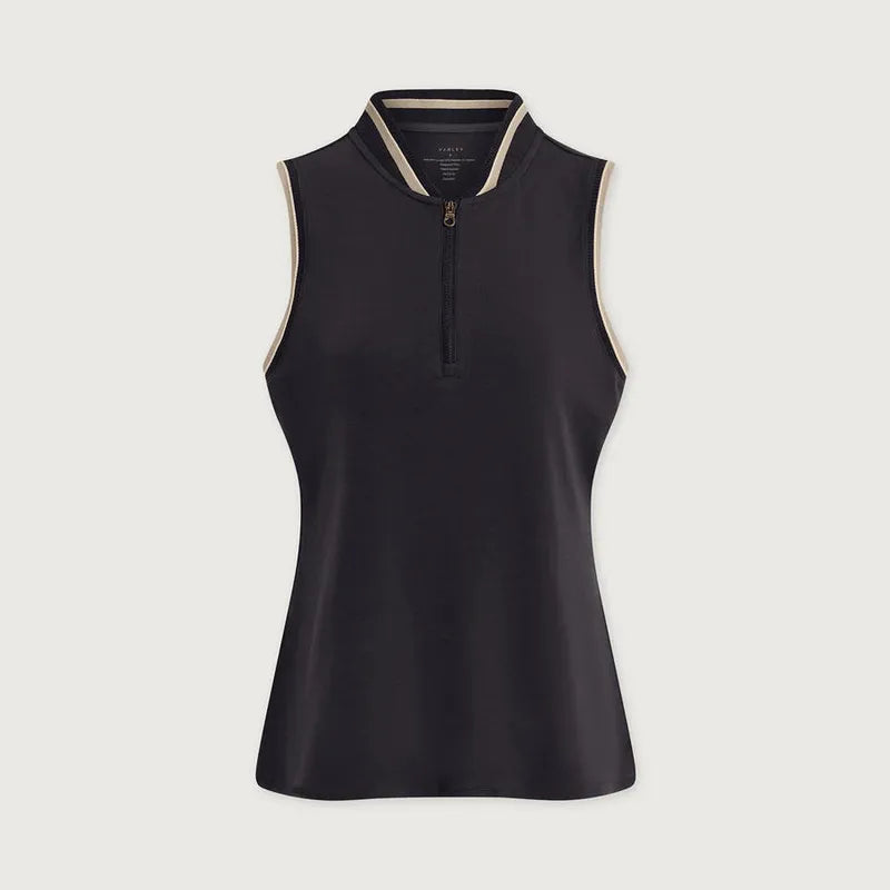 Varley Inga Mock Neck Top - Navy