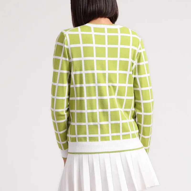 Minnie Rose Cardigan - Green Apple