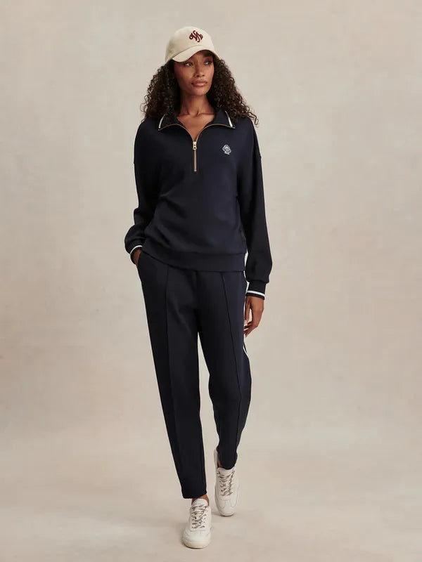 Varley Bertie Zip Sweat - Navy