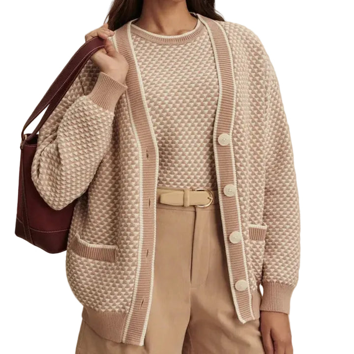 Varley Tarran Knit Cardigan - Taupe