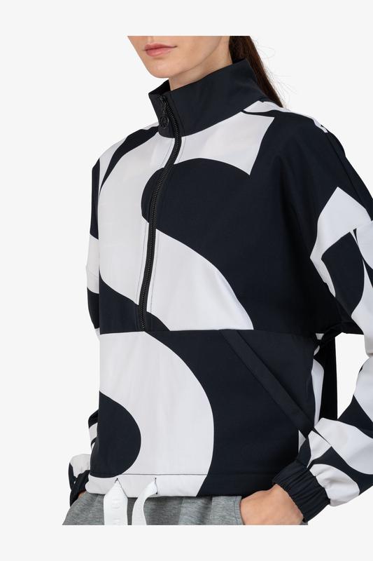 Sportalm Logo Print Pullover Top - Black/White