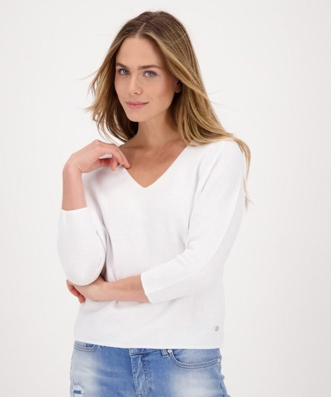 Monari Cotton Sweater - White