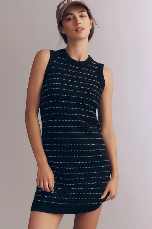 mindy contrast stitch knit dress Mindy Knit Dress