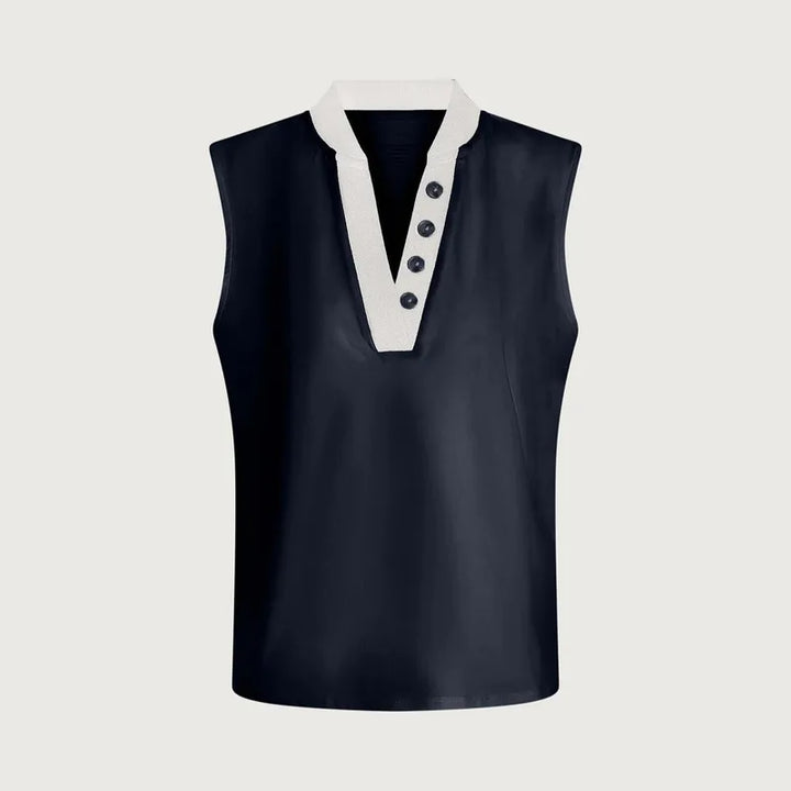 Varley Shelby Tank - Blue Nights/White