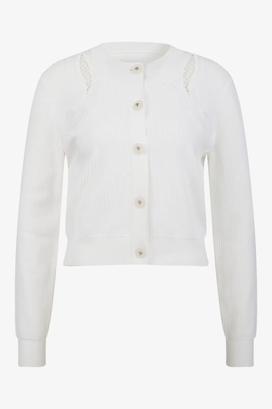 Sportalm Starlight Rib Cardigan - White