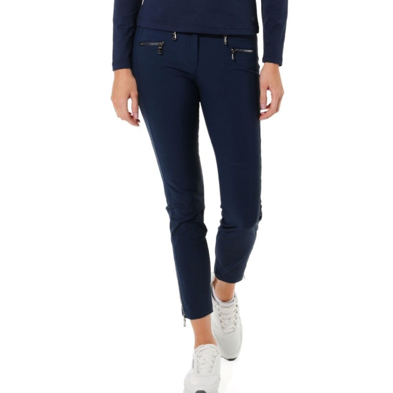 MDC Double Zip Ankle Pant - Navy