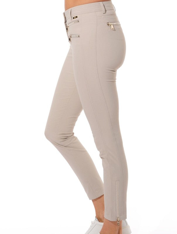 MDC Double Zip Ankle Pant - Taupe