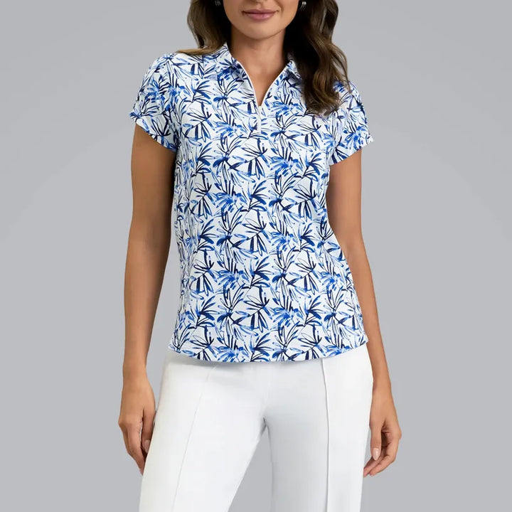IBKUL Norma S/S Polo - Peri Blue