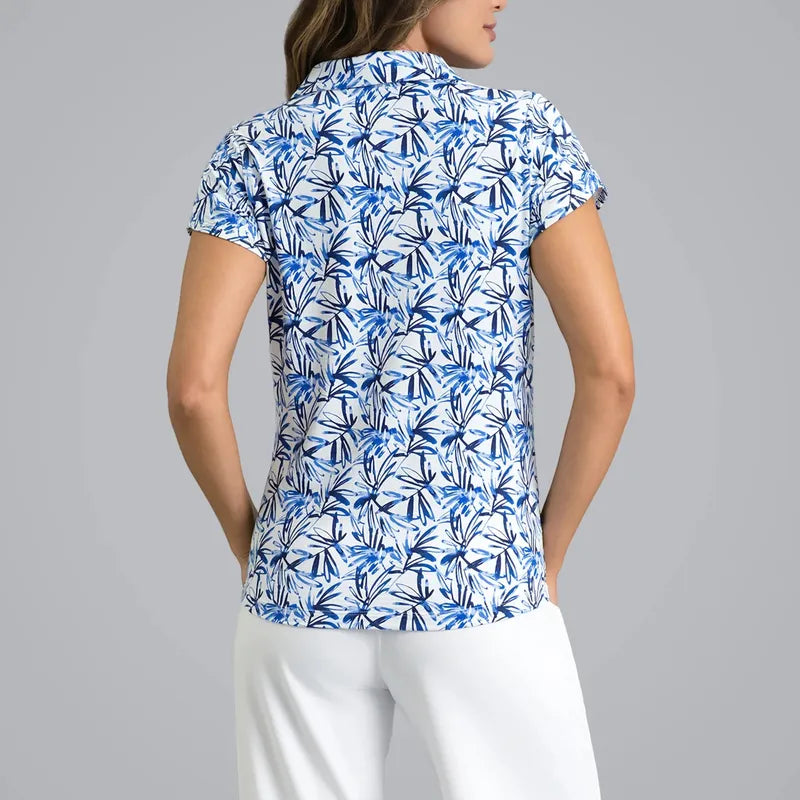 IBKUL Norma S/S Polo - Peri Blue