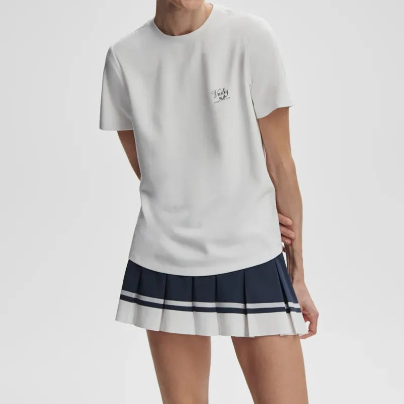 Varley Mattie Branded Tee - White